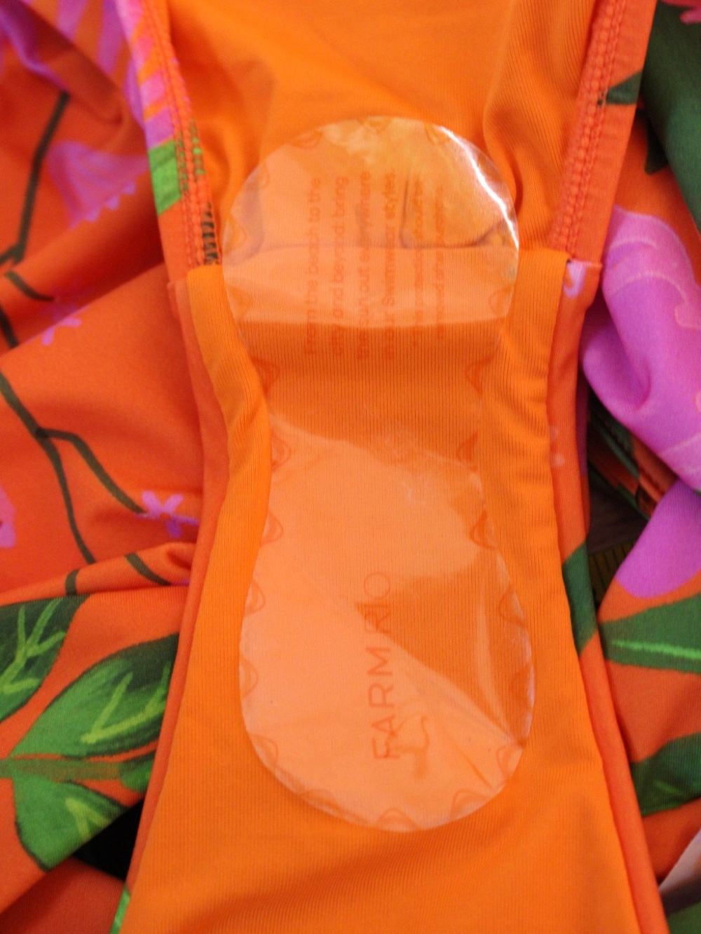 FARM Rio Orange Floral Ruffle One-Piece Swimsuit - Picture 6 of 14